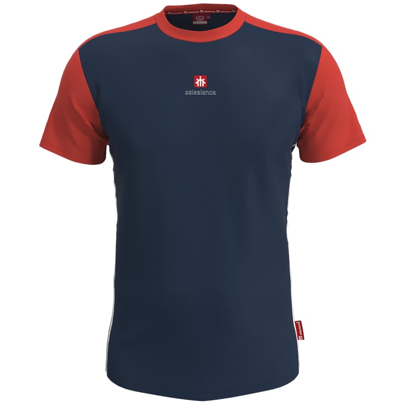Camiseta azul manga corta Salesianos