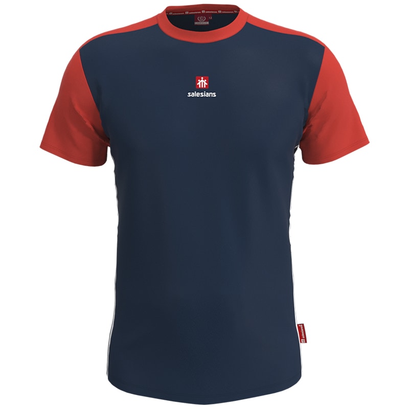 Camiseta azul marino manga corta Salesians