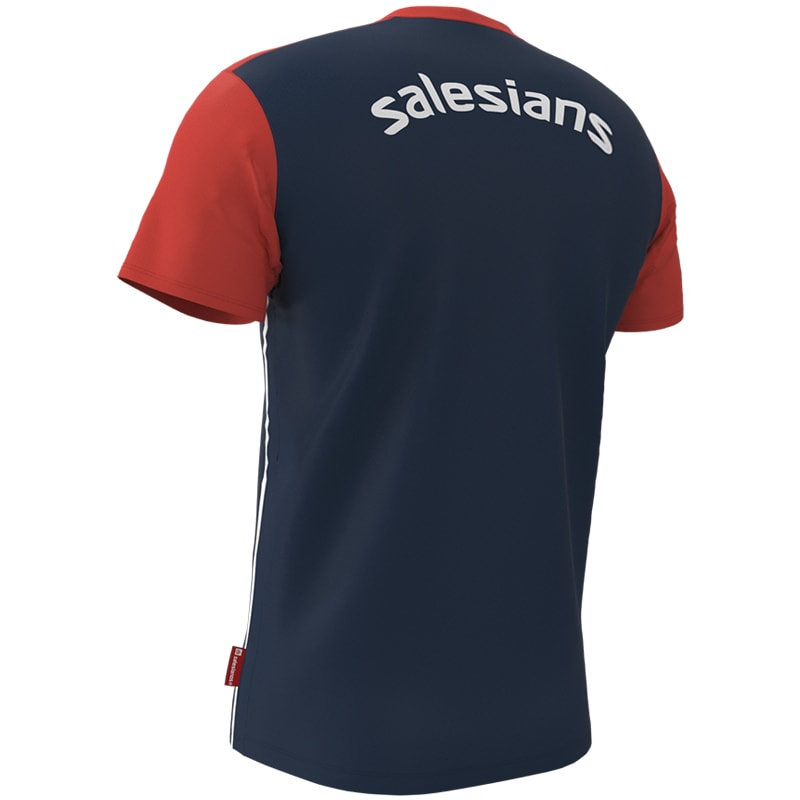 Camiseta azul marino manga corta Salesians - Imagen 2