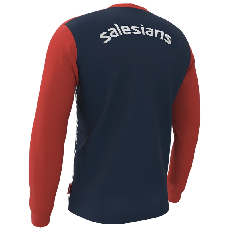 Camiseta azul marino manga larga Salesians - Imagen 2